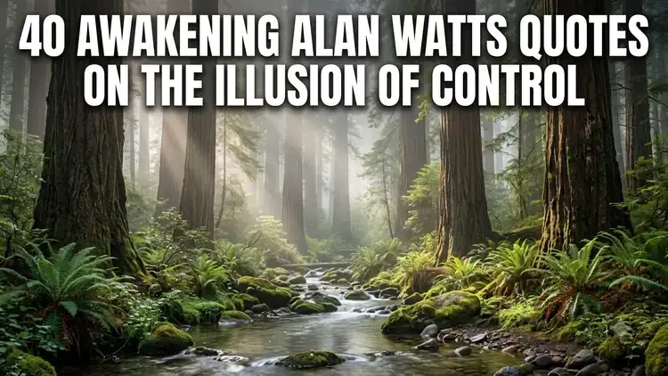 40 Awakening Alan Watts Quotes on the Illusion of Control & Zen Flow