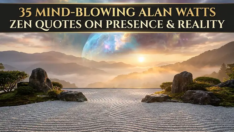 35 Mind-Blowing Alan Watts Zen Quotes on Presence & Reality
