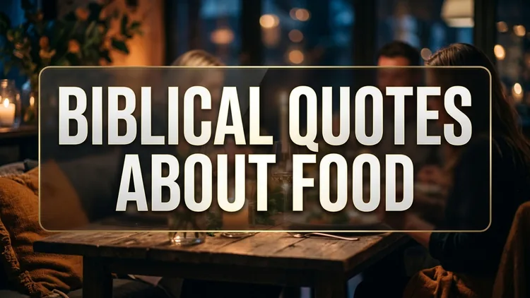 60 Biblical Quotes About Food: Sacred Nourishment, Gratitude & Divine Fellowship