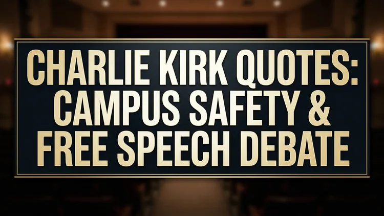 Charlie Kirk Quotes on School Shootings: Campus Safety, Rights & Cultural Debate