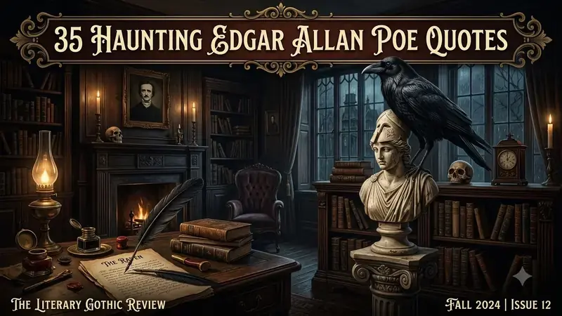 35 Haunting Edgar Allan Poe Quotes on Mystery & Grief