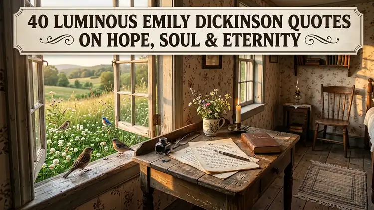 40 Luminous Emily Dickinson Quotes on Hope, Soul & Eternity