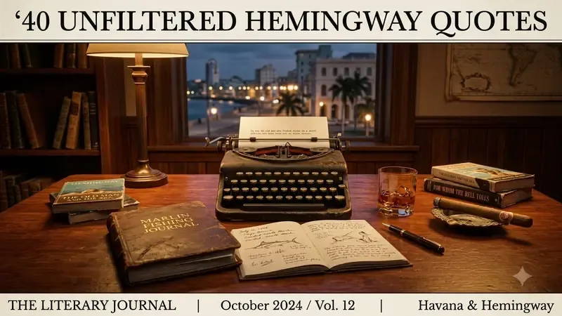 45 Inspiring Ernest Hemingway Quotes on Courage & Grit