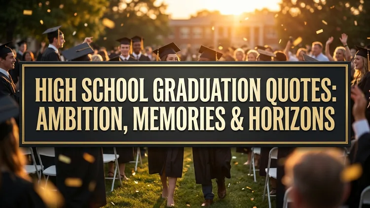 65 High School Graduation Quotes: Cap Tossing, Ambition & New Horizons