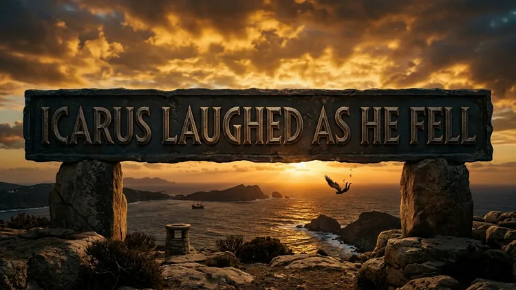 Icarus Laughed as He Fell for He Knew Quotes: Myth, Freedom & Defying Gravity