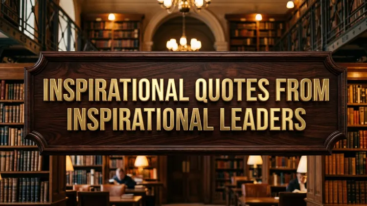 70 Inspirational Quotes from Inspirational Leaders: Vision, Grit & Moral Authority