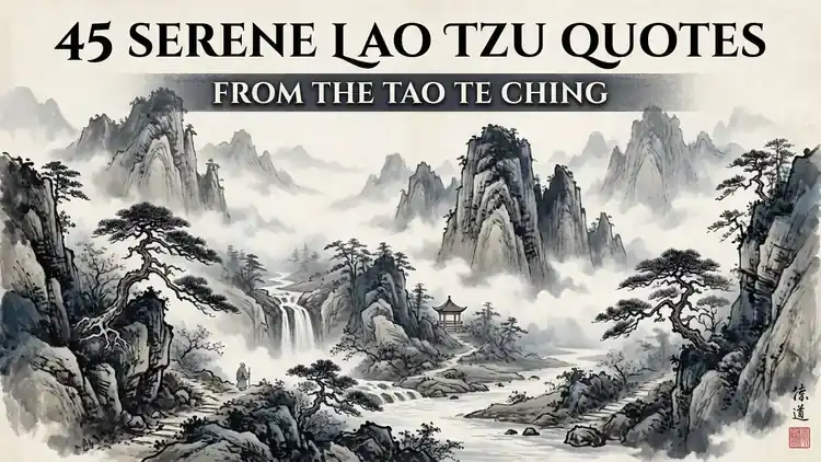 45 Serene Lao Tzu Quotes from the Tao Te Ching for Inner Stillness