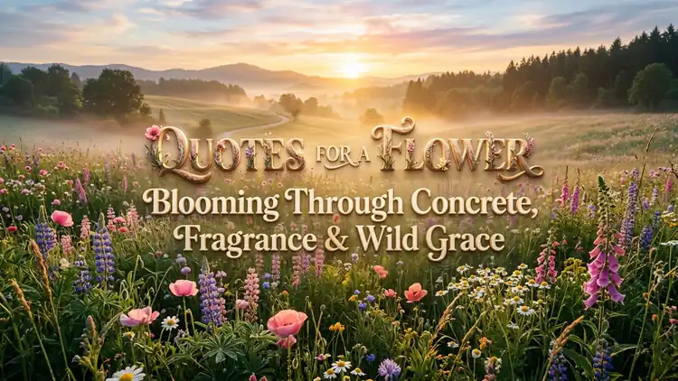 65 Delicate Quotes for a Flower: Blooming Through Concrete, Fragrance & Wild Grace