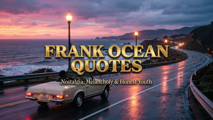 50 Poetic Quotes from Frank Ocean on Nostalgia, Melancholy & Honest Youth