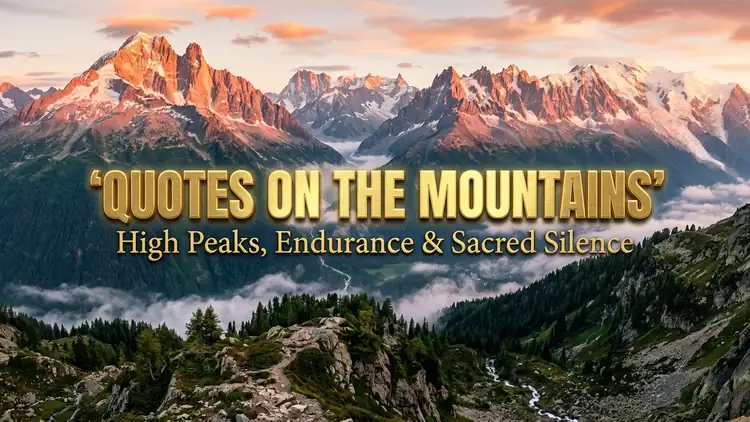 60 Majestic Quotes on the Mountains: High Peaks, Endurance & Sacred Silence