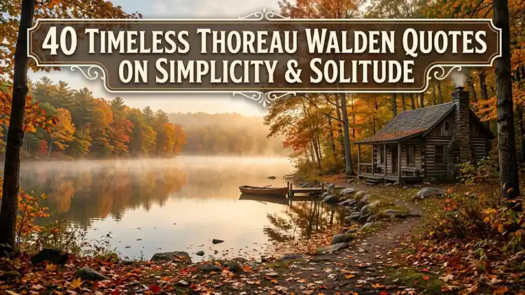 40 Timeless Thoreau Walden Quotes on Simplicity & Solitude